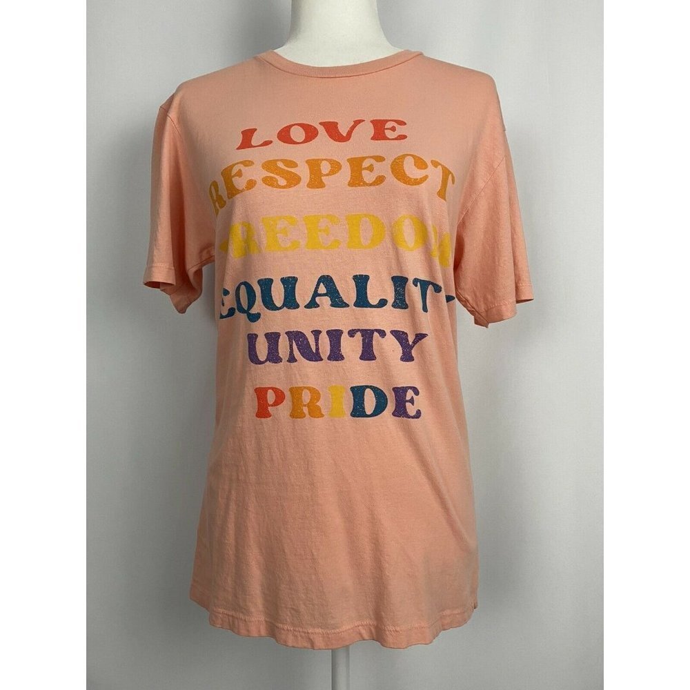 Life Clothing Co 100% Cotton Orange Top Women Size